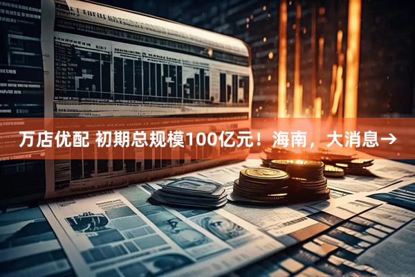 万店优配 初期总规模100亿元！海南，大消息→